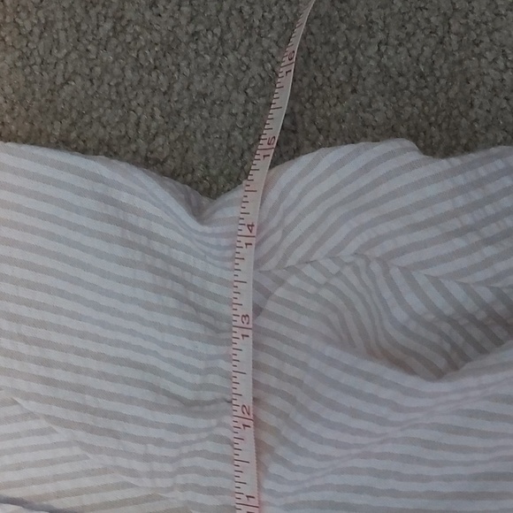 NWT Down the Horizon Beige Striped Tie Strap Skater Dress Size Medium - Picture 12 of 13